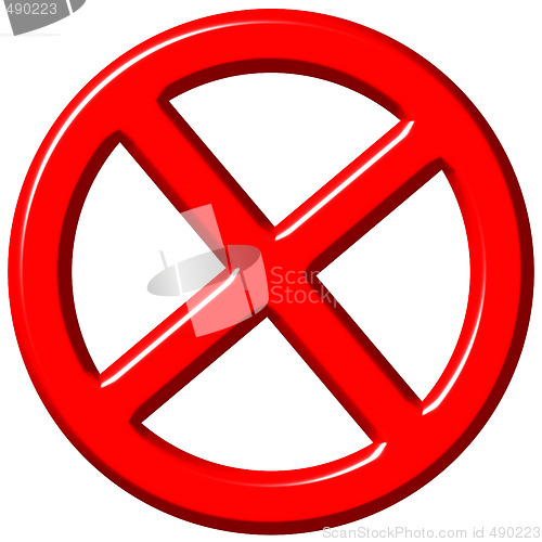 Image of 3D Forbidden Sign