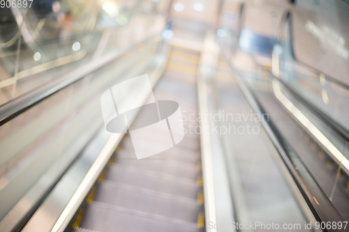 Image of Blur escalator with bokeh