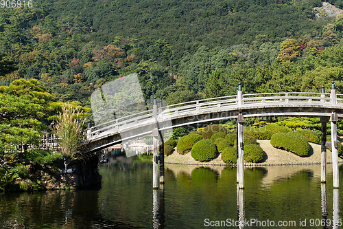 Image of Traditional Ritsurin Garden in Japan