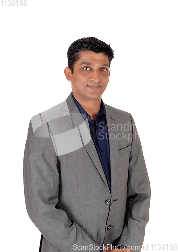 Image of Middle age business man in gray suit