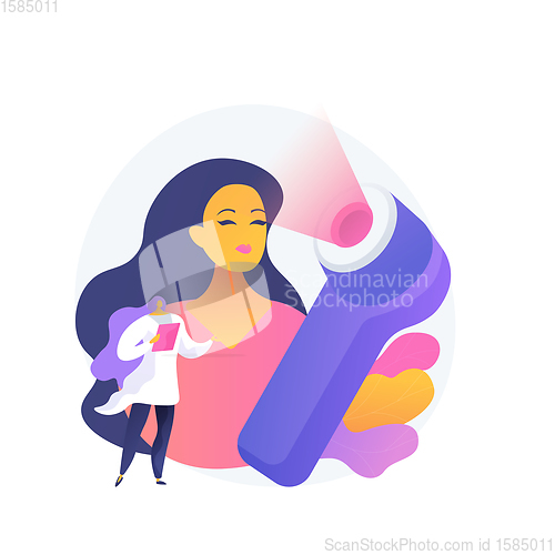 Image of Light therapy abstract concept vector illustration.