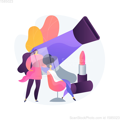 Image of Beauty salon vector concept metaphor