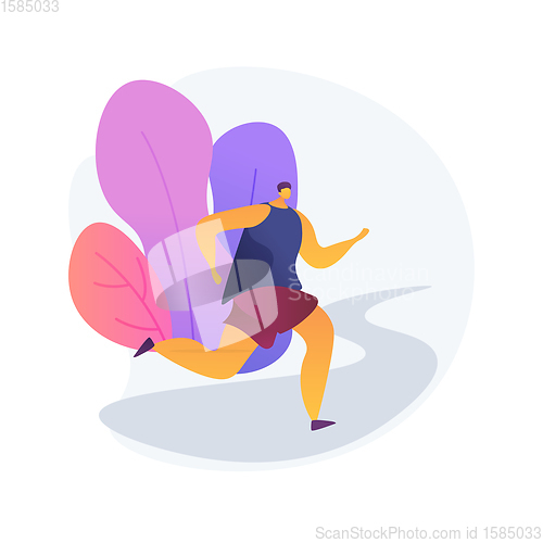 Image of Outdoor workout vector concept metaphor