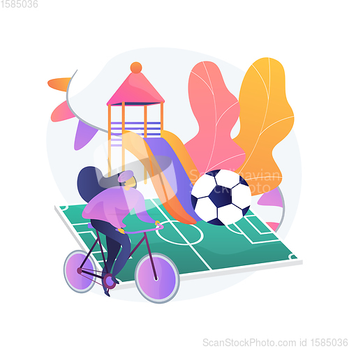 Image of After school activities abstract concept vector illustration.