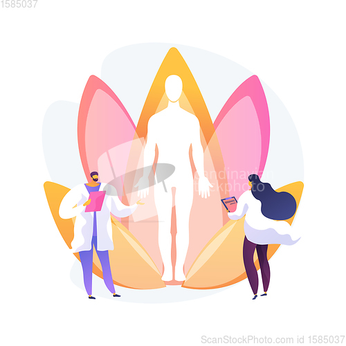 Image of Holistic medicine abstract concept vector illustration.