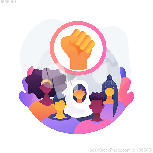 Image of Youth empowerment abstract concept vector illustration.