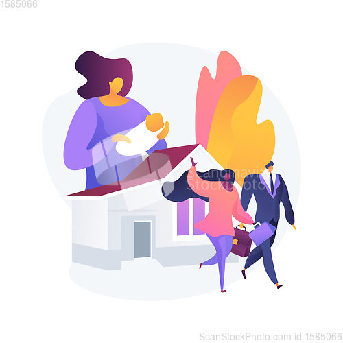 Image of Babysitting services abstract concept vector illustration.