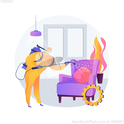 Image of Home sterilization services abstract concept vector illustration.