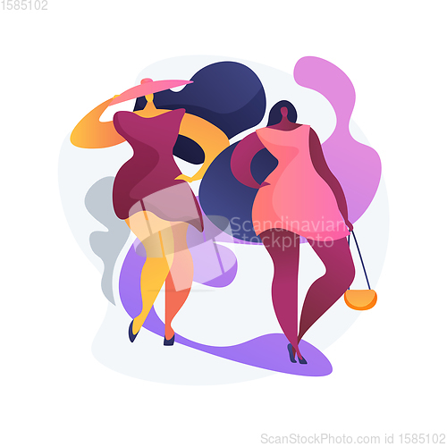 Image of Plus size models vector concept metaphor