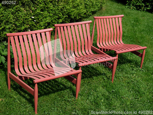 Image of pink chairs