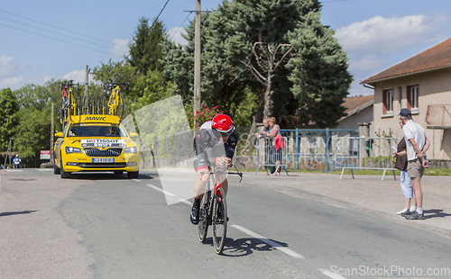 Image of The Cyclist Benjamin Swift- Criterium du Dauphine 2017