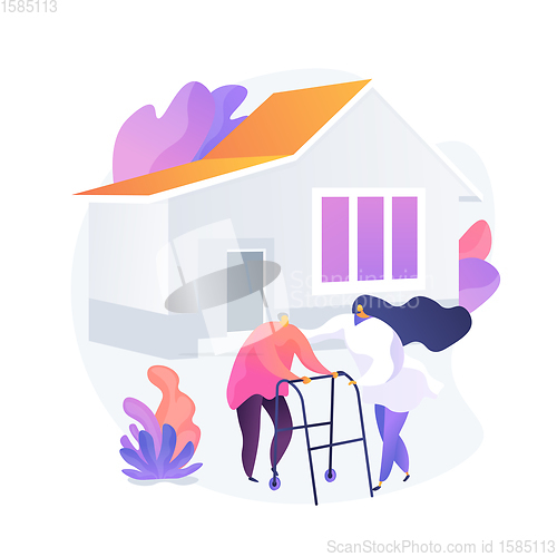 Image of Nursing home vector concept metaphor