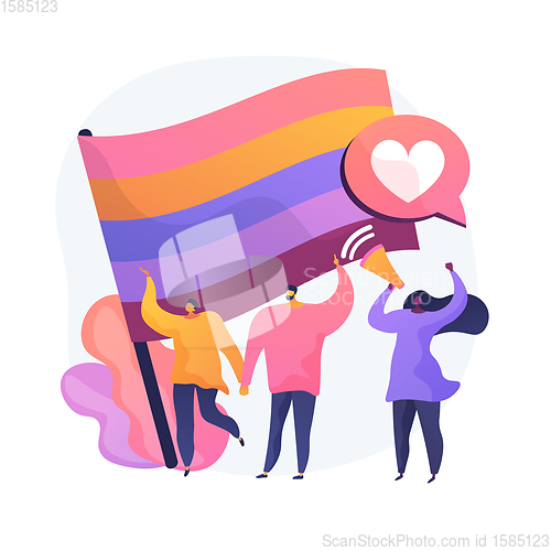 Image of LGBT pride vector concept metaphor