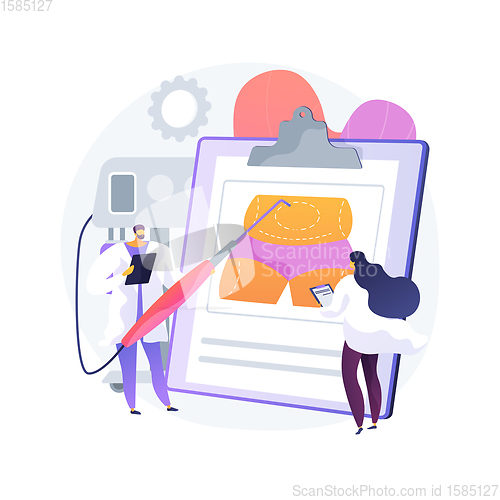 Image of Liposuction abstract concept vector illustration.