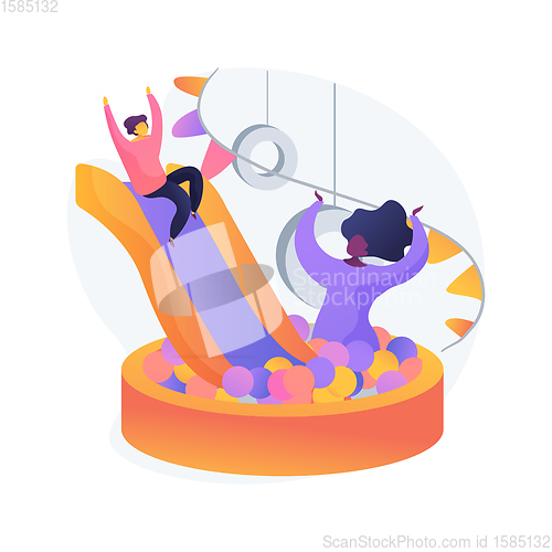 Image of Playroom for kids abstract concept vector illustration.