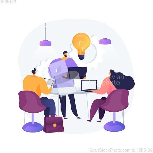 Image of Workplace culture abstract concept vector illustration.