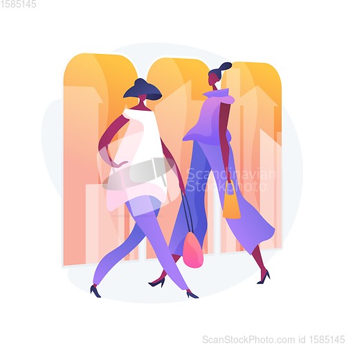 Image of Fashion week vector concept metaphor