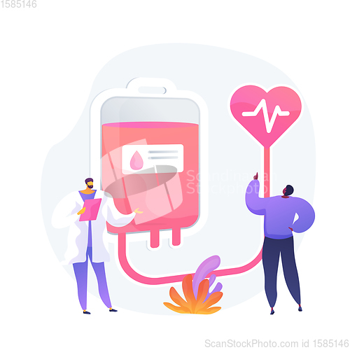 Image of Blood donation vector concept metaphor