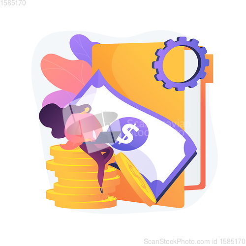 Image of Financial consultant vector concept metaphor