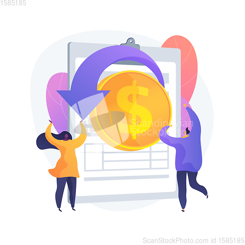 Image of Remittance money vector concept metaphor