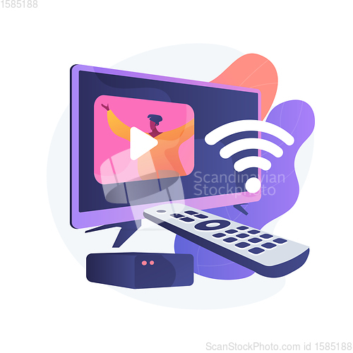 Image of Smart tv vector concept metaphor