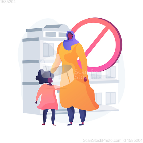 Image of Racial discrimination abstract concept vector illustration.