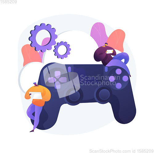 Image of Console gamepad vector concept metaphor