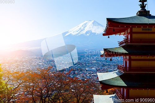 Image of Chureito Pagoda and Mt. Fuji