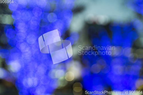 Image of Blur view of christmas decoration