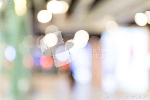 Image of Blur view of shopping mall