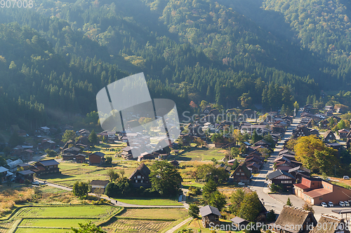 Image of Traditional Japanese Shirakawago village 