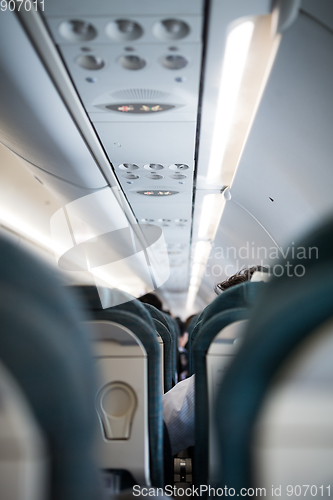 Image of Interior of passenger airplane