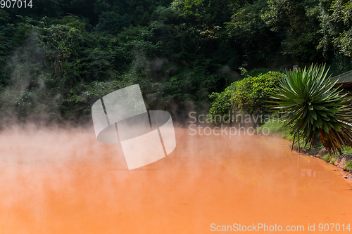 Image of Blood pond hell in Beppu