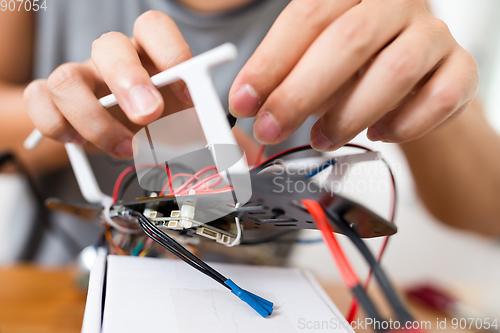 Image of Flying Drone building