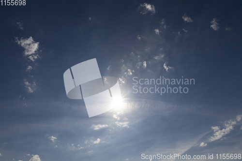 Image of sun and clouds