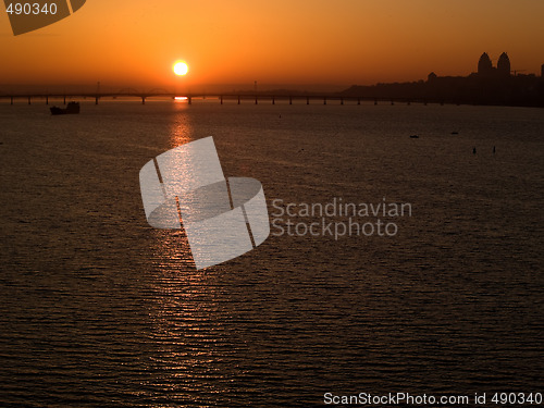 Image of Sunrise cityscape