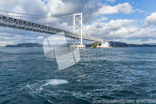 Image of Onaruto Bridge and Whirlpool in Japan