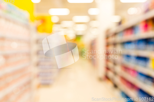 Image of Blurred supermarket