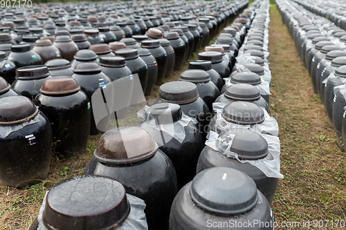 Image of Vinegar Barrel in factory