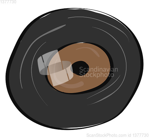 Image of A plate to eat, vector or color illustration.