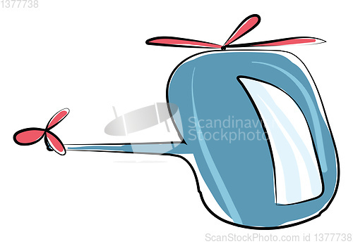 Image of Helicopter, vector or color illustration.