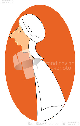 Image of Image of Arab, vector or color illustration.