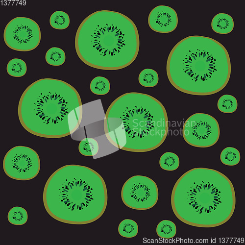 Image of Kiwi texture, vector or color illustration.