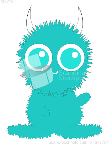 Image of Image of cute character for girls, vector or color illustration.