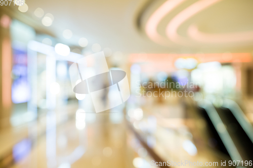 Image of Shopping mall blur background with bokeh