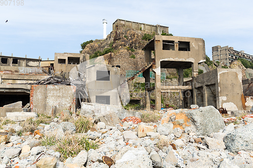 Image of Gunkanjima island in Nagasaki city