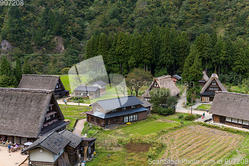 Image of Shirakawago Traditional Houses in the Gassho Zukuri Style