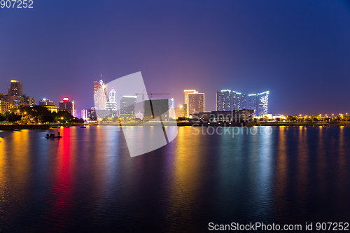 Image of Macau skyline at night