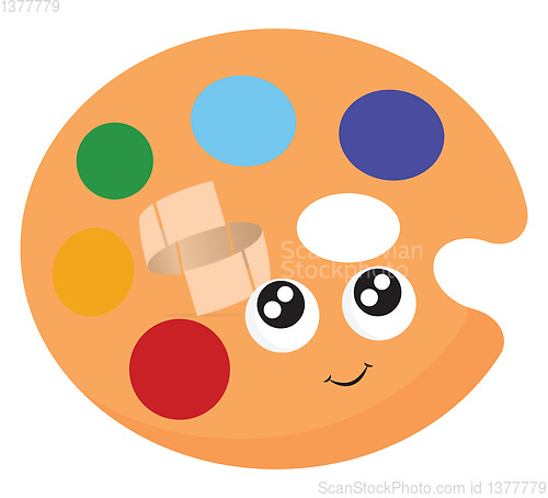 Image of Palette, vector or color illustration.