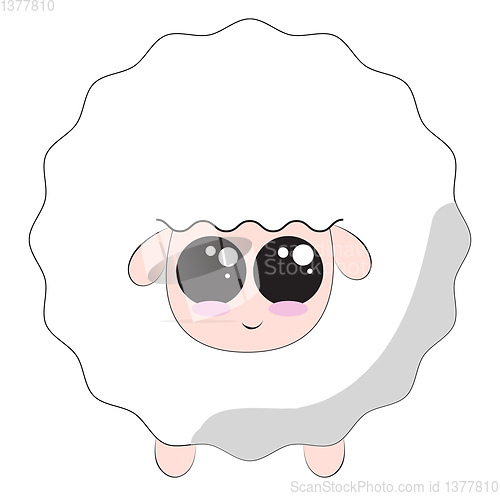 Image of Sheep, vector or color illustration.